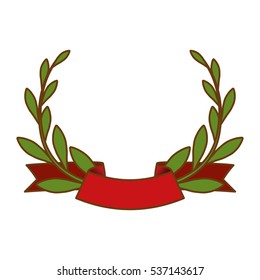 olive branch emblem icon image vector illustration design 
