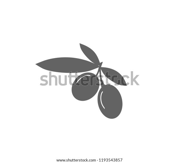 Olive branch. Olive icon. Vector olive branch.