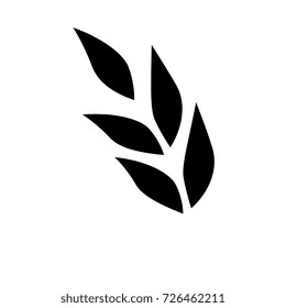 olive branch isolated icon