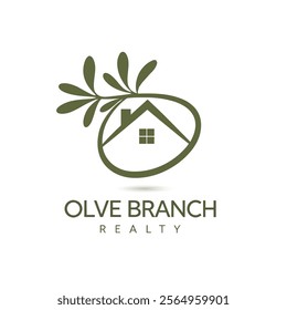 olive branch realty logo. real estate olive branch