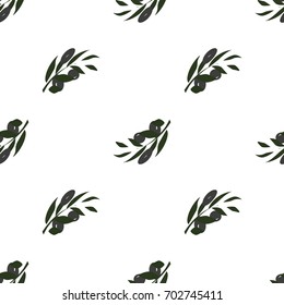 Olive Brunch seamless pattern illustration. Hand drawn illustration for your design