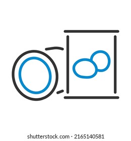 Olive Can Icon. Editable Bold Outline With Color Fill Design. Vector Illustration.