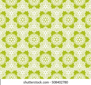 olive color geometric pattern of abstract lines and shapes. Seamless vector illustration. for design seamless textures, wallpaper, scrapbooking, factory production