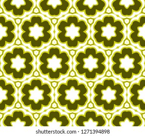 Olive color vector texture with seamless geometric pattern. Template for backgrounds.