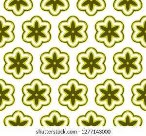 Olive color vector texture with seamless geometric pattern. Template for backgrounds.