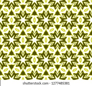Olive color vector texture with seamless geometric pattern. Template for backgrounds.