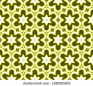 Olive color vector texture with seamless geometric pattern. Template for backgrounds.