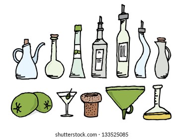 Olive and cooking oil set