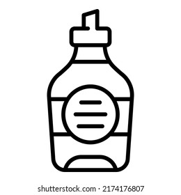 Olive cream bottle icon outline vector. Oil food. Extra virgin