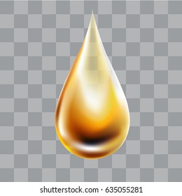 Olive droplet. Realistic vector illustration.