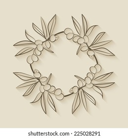 olive eco  background- vector illustration. eps 10