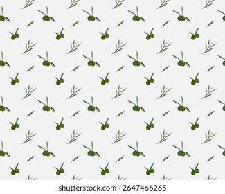 flor de oliveira padrão sem costura isolado no fundo branco