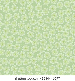 Olive flowers. Seamless pattern background with flowers. Ideal for women's and men's clothing, children's clothing, home decor. Vector illustration