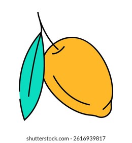 olive food line icon vector. olive food sign. isolated symbol illustration