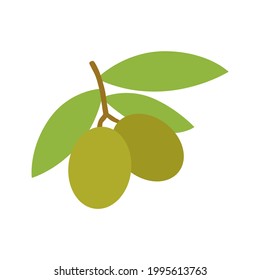 Olive Fruit Emoji Vector Design. Art Illustration Agriculture Oil Farm Food Product.