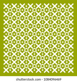 Olive geometric ornament pattern
