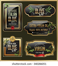 Olive gold and black banner collection