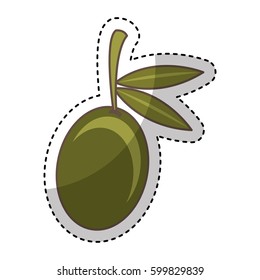 olive grain isolated icon vector illustration design