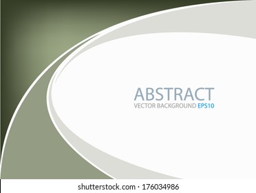 Olive Green background earth tone graphic curve line for text and message modern web design