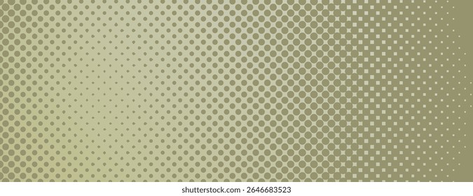 Olive green background with halftone gradient dot pattern. The background features a smooth texture with olive green transitioning to lighter shades. Minimal halftone vector gradient background