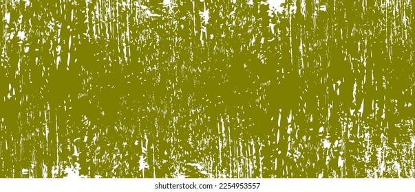 Olive green brush background. Ink splash on backdrop. Brush stroke background for wallpaper, paint splatter template, dirt banner, watercolor design, dirty texture. Trendy brush background, vector