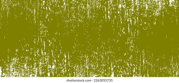 Olive green brush background. Ink splash on backdrop. Brush stroke background for wallpaper, paint splatter template, dirt banner, watercolor design, dirty texture. Trendy brush background, vector