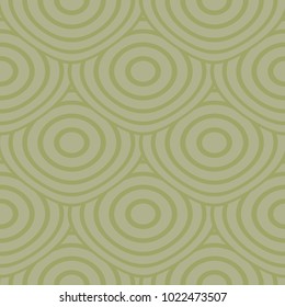 Olive green geometric ornament. Seamless pattern for web, textile and wallpapers