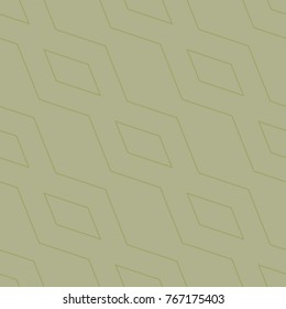Olive green geometric ornament. Seamless pattern for web, textile and wallpapers