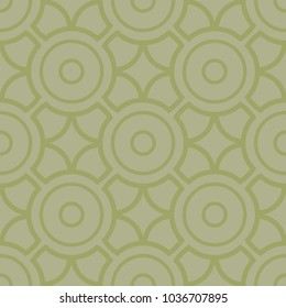 Olive green geometric seamless pattern for web, textile and wallpapers