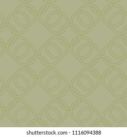 Olive green geometric seamless pattern for web, textile and wallpapers