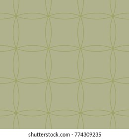 Olive green geometric seamless pattern for web, textile and wallpapers