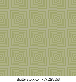 Olive green geometric seamless pattern for web, textile and wallpapers