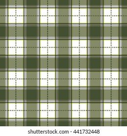 Olive Green and gray plaid linear seamless repeat. Use for website, backgrounds, textiles, fabric or print. Pattern fill swatch included.