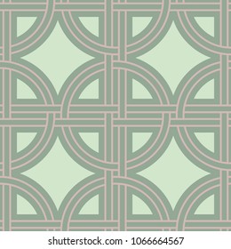 Olive green seamless geometric pattern for wallpapers, textile and fabrics