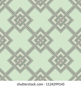 Olive green seamless geometric pattern for wallpapers, textile and fabrics