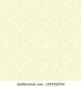 Olive green seamless pattern. Geometric background