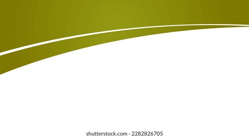 Olive green wave background. For wallpaper, cover, web banner, poster, placard and vivid presentation. Modern wave design background for business card, voucher template, text message and flyer, vector