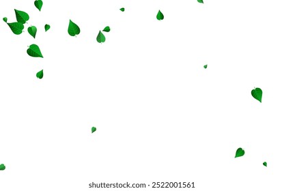 Olive Greens Abstract Vector White Background Poster. Motion Leaf Design. Grassy Foliage Swirl Border. Leaves Fly Concept.