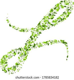 Olive Greens Forest Vector Plant. Tea Foliage Design. Mint Leaf Wind Poster. Leaves Falling Banner.