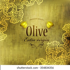 Olive grunge abstract background