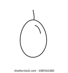 Olive icon in black flat outline design.
