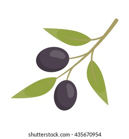 Olive icon cartoon. Singe vegetables icon from the eco food collection.