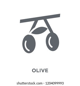 Olive icon. Olive design concept from Fruit and vegetables collection. Simple element vector illustration on white background.