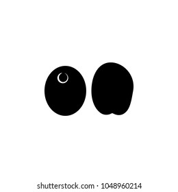 olive icon. Element of seeds and nuts elements illustration. Premium quality graphic design icon. Signs and symbols collection icon for websites, web design, mobile app on white background