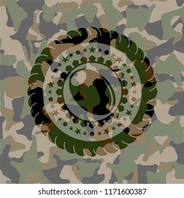 olive icon inside camo emblem