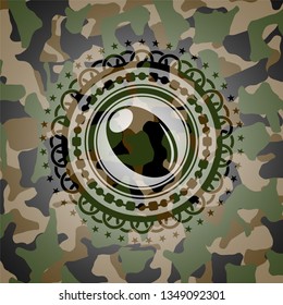 olive icon inside camo texture