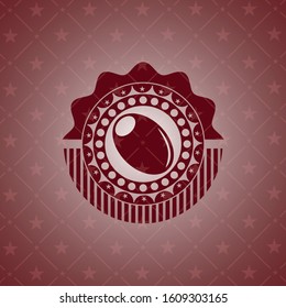 olive icon inside red emblem. Vintage.