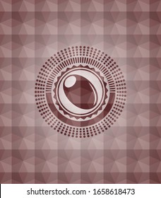 Olivensymbol in der roten Polygonal-Markierung. Nahtlos.