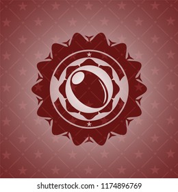 olive icon inside retro style red emblem