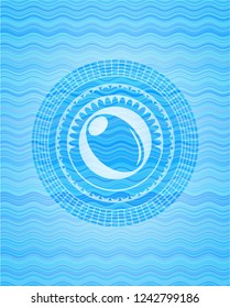 olive icon inside water style badge.